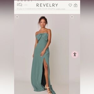 Revelry Monroe Chiffon Dress Rosemary